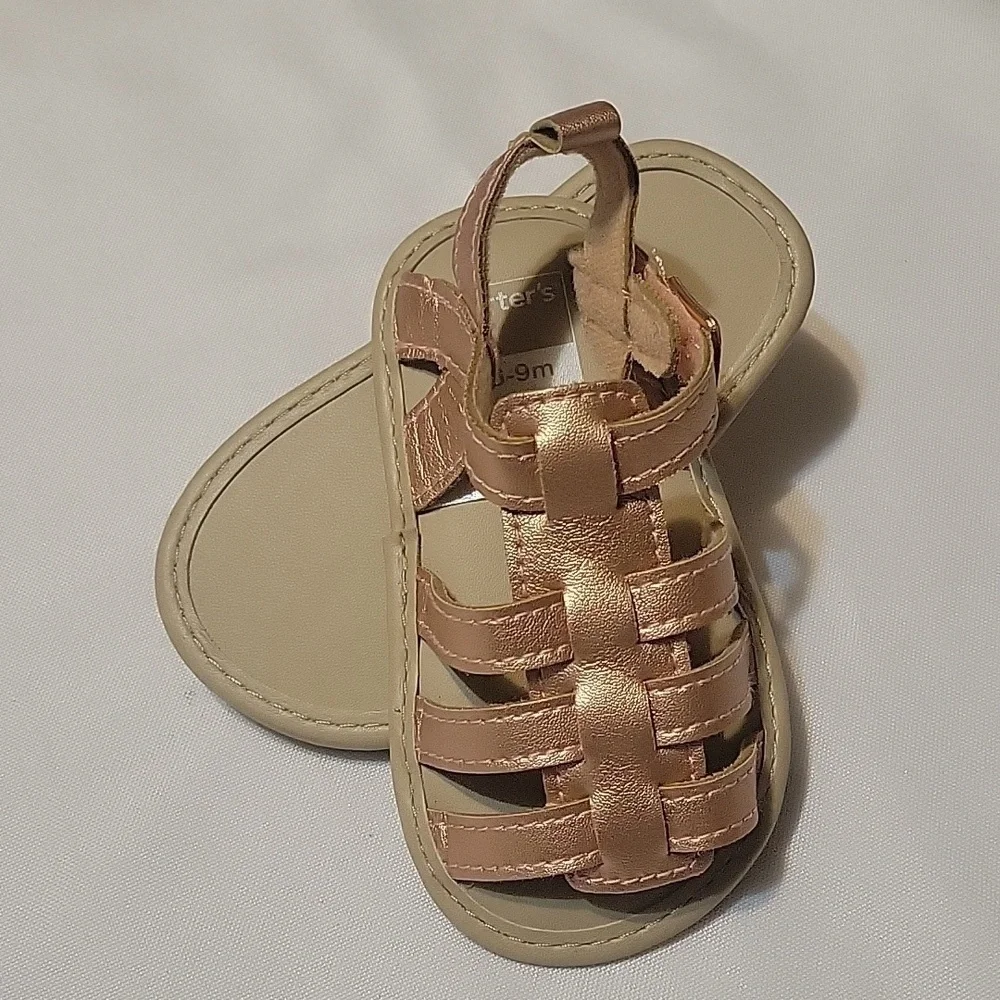 Carter's Metallic Baby Girl Sandals 6-9 Months